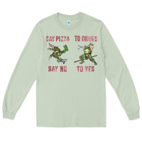 Matcha say pizza to drugs say no to yes Long Sleeve Tee - tuanDangUi