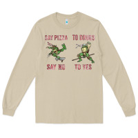 Mushroom say pizza to drugs say no to yes Long Sleeve Tee - tuanDangUi