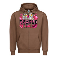 Chestnut tackle cancer with ghosts playing football Zipper Hoodie - LillyAllenDesigns