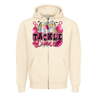 Sandshell tackle cancer with ghosts playing football Zipper Hoodie - LillyAllenDesigns
