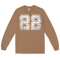 Toasted Coconut Number 22 Sports Jersey Lucky No. Birthday Age Vintage Long Sleeve Tee - tuanDangUi