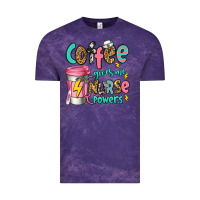 Cloud Purple coffee gives me nurse powers Vintage Tee - Jasminsmagicworld