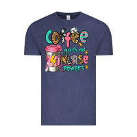 Vintage Denim coffee gives me nurse powers Vintage Tee - Jasminsmagicworld