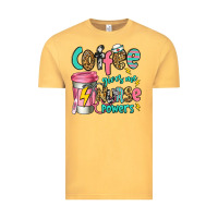Vintage Mustard coffee gives me nurse powers Vintage Tee - Jasminsmagicworld