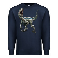 Navy Velociraptor Premium Sweatshirt - LillyAllenDesigns