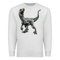 Oatmeal Heather Velociraptor Premium Sweatshirt - LillyAllenDesigns