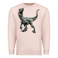 Pale Pink Velociraptor Premium Sweatshirt - LillyAllenDesigns