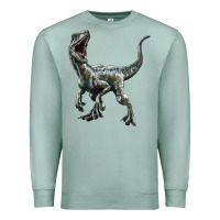 Seafoam Velociraptor Premium Sweatshirt - LillyAllenDesigns
