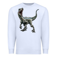 White Velociraptor Premium Sweatshirt - LillyAllenDesigns