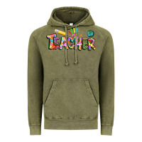 Vintage Olive Autism Teacher Vintage Hoodie - NancyCooperArtShop