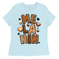 Baby Blue melanin Ladies Tee - LillyAllenDesigns