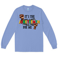 Colony Blue its the juneteenth for me Long Sleeve Tee - CowGirlArtShop