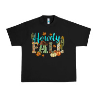 Black Western howdy Fall Urban Heavy Tee - NancyCooperArtShop