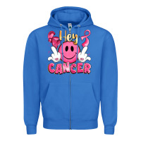 True Royal hey cancer with middle fingers Zipper Hoodie - LillyAllenDesigns