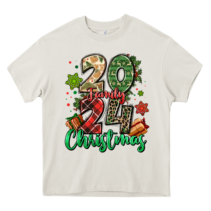 2024 Family Christmas Heavy Core Tee by MaliasSmallBusiness | Teevron