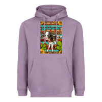 Lavender Welcome Cute Baby Calf Heavyweight Hoodie - LillyAllenDesigns