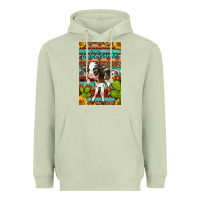 Matcha Welcome Cute Baby Calf Heavyweight Hoodie - LillyAllenDesigns