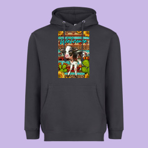 Welcome Cute Baby Calf Heavyweight Hoodie Designed By Lillyallendesigns