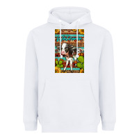 White Welcome Cute Baby Calf Heavyweight Hoodie - LillyAllenDesigns