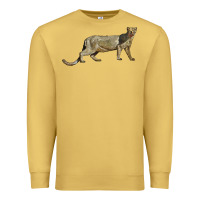 Antique Gold Jaguarundi Premium Sweatshirt - LillyAllenDesigns