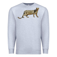 Heather Grey Jaguarundi Premium Sweatshirt - LillyAllenDesigns