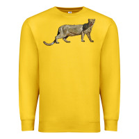 Lemon Jaguarundi Premium Sweatshirt - LillyAllenDesigns