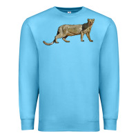 Ocean Blue Jaguarundi Premium Sweatshirt - LillyAllenDesigns