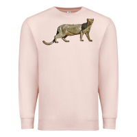 Pale Pink Jaguarundi Premium Sweatshirt - LillyAllenDesigns
