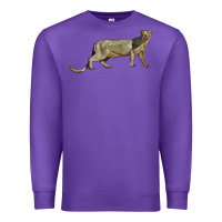 Purple Jaguarundi Premium Sweatshirt - LillyAllenDesigns