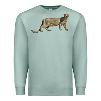 Seafoam Jaguarundi Premium Sweatshirt - LillyAllenDesigns