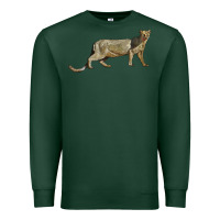 Sports Green Jaguarundi Premium Sweatshirt - LillyAllenDesigns