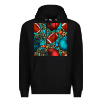 Black american football helmet with leopard and gemstone Premium Hoodie - BundleAndBundleShop