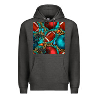 Charcoal Heather american football helmet with leopard and gemstone Premium Hoodie - BundleAndBundleShop