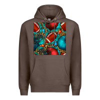 Coffee american football helmet with leopard and gemstone Premium Hoodie - BundleAndBundleShop