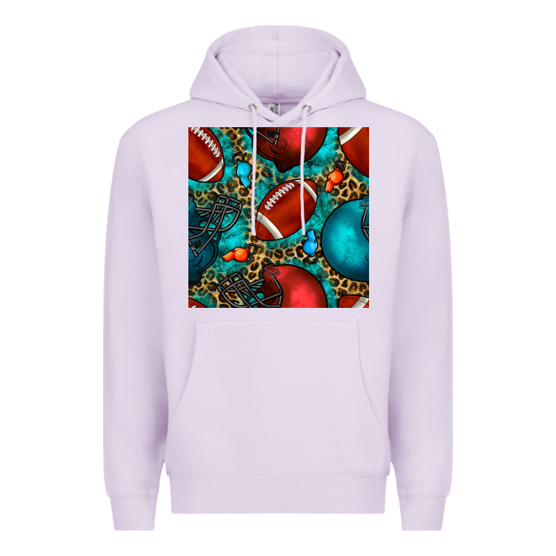 American Football Helmet With Leopard And Gemstone Premium Hoodie by BundleAndBundleShop | Teevron