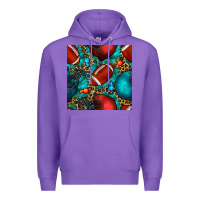 Purple american football helmet with leopard and gemstone Premium Hoodie - BundleAndBundleShop