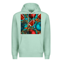 Seafoam american football helmet with leopard and gemstone Premium Hoodie - BundleAndBundleShop