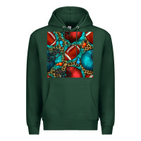Sports Green american football helmet with leopard and gemstone Premium Hoodie - BundleAndBundleShop
