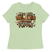Matcha made with melanin always poppin' Ladies Tee - LillyAllenDesigns