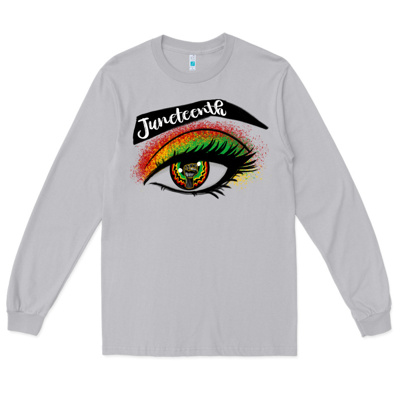 Juneteenth Eyelash Cowgirl Long Sleeve Tee by CowGirlArtShop | Teevron