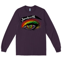 Plum juneteenth eyelash cowgirl Long Sleeve Tee - CowGirlArtShop