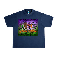 Navy Home sweet home Urban Heavy Tee - NancyCooperArtShop