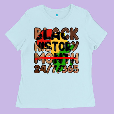Black History Month Ladies Tee Designed By Lillyallendesigns