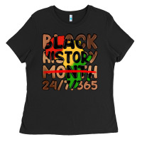 Black black history month Ladies Tee - LillyAllenDesigns