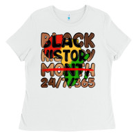 White black history month Ladies Tee - LillyAllenDesigns