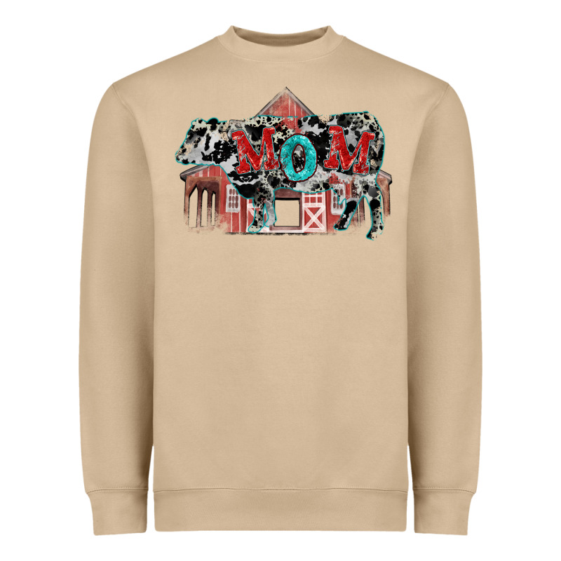 Mom Cow Mother's Day Heavyweight Sweatshirt by FaDigitalArtStudio | Teevron