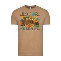 Vintage Coffee Just a Girl Who Loves Fall Vintage Tee - texasbilliewilder