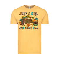 Vintage Mustard Just a Girl Who Loves Fall Vintage Tee - texasbilliewilder