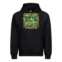 Black avacado with turquoise and leopard background mug coaster Urban Hoodie - BarkalooDesign