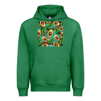 Emerald avacado with turquoise and leopard background mug coaster Urban Hoodie - BarkalooDesign
